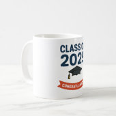 2025年度卒業祝いギフトのクラス コーヒーマグカップ (正面左)