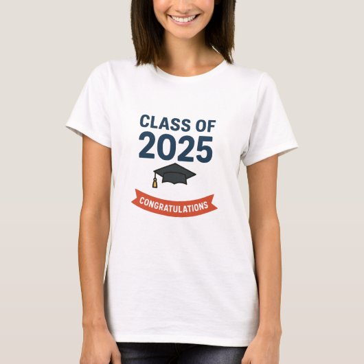 2025年度卒業祝いギフトのクラス Tシャツ (正面)