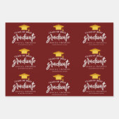 2025年度卒業祝い卒業パーティー ラッピングペーパーシート (正面3)