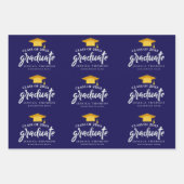 2025年度卒業祝い卒業パーティー ラッピングペーパーシート (正面)