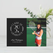 2025年度卒業2フォトブラック卒業 案内状 (スタンド正面)