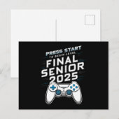2025年度卒業 2025年卒 ゲーマー ビデオゲーム ポストカード (正面/裏面)