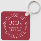 2025年度大学院名タイポグラフィ・ブルゴーニュ キーホルダー (裏面)