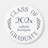 2025年度大学院名ネイビーブルータイポグラフィ マグネット (正面)