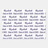 2025年度大学院名ホワイト&ダークブルー ラッピングペーパーシート (正面)