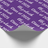 2025年度大学院名王室の紫・白 ラッピングペーパー (角)