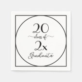 2025年度大学院白黒台本 スタンダードカクテルナプキン (正面)