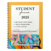 2025年度学生用プランナー | 週次予定、宿題スケジュール