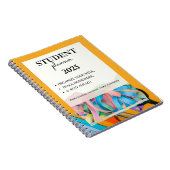 2025年度学生用プランナー | 週次予定、宿題トラッカー ノートブック (右側)