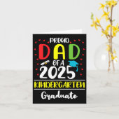 2025年度幼稚園卒業クラスの面白い誇り高いパパ カード (黄色い花)