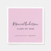 2025年度書道の卒業 スタンダードカクテルナプキン (正面)