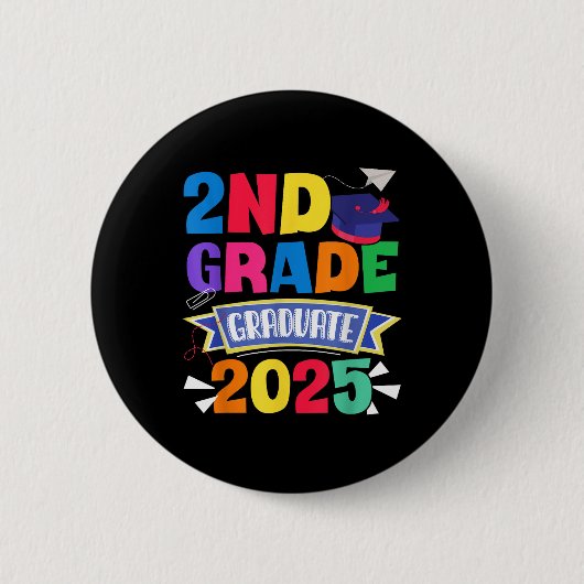 2025年度第2学期の最終日 缶バッジ (正面)