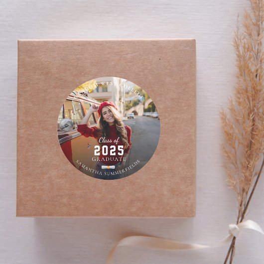 2025年度赤写真卒業パーティー ラウンドシール