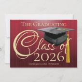 2025年度赤卒業のお知らせ 招待状 (正面)