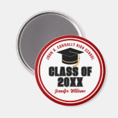 2025年度赤白科パーソナライズされた科 マグネット (正面/裏面)