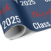 2025年度赤白青色大学院名 ラッピングペーパー (ロールコーナー)