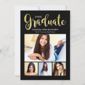 2025年度金ゴールド台本フォトコラージュパーティー 招待状 (正面)