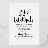 2025年度金ゴールド台本フォトコラージュパーティー 箔招待状 (裏面)