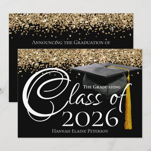 2025年度黒人卒業発表 招待状 (正面/裏面)