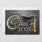 2025年度黒人卒業発表 招待状 (正面)