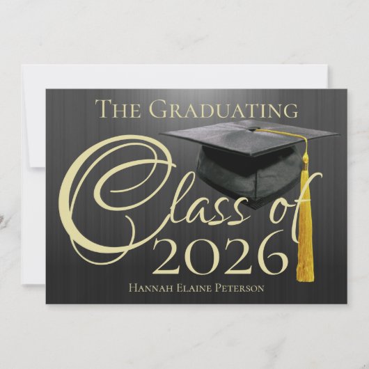 2025年度黒人卒業発表 招待状 (正面)