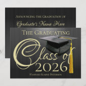 2025年度黒人卒業発表 招待状 (正面/裏面)