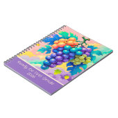 2025年度1年生のためのカラフルなぶどう ノートブック (左側)