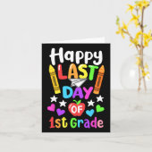 2025年度1年生最後の登校日おめでとう カード (黄色い花)