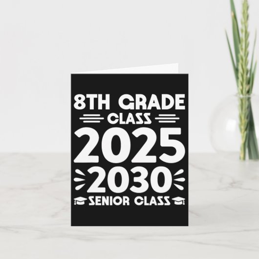 2025年度8年生 最終学年は2030年度 カード (正面)