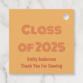 2025年度 オレンジと赤オレンジの卒業 フェイバータグ (裏面)