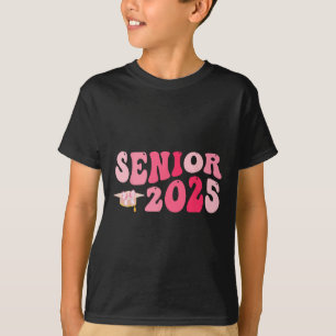2025年度 シニア コケット ピンク リボン クラス 2025 バックトゥスクール Tシャツ