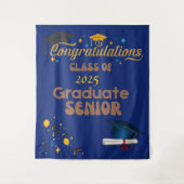 2025年度 ブルー シニアクラス 卒業式 タペストリー (正面)