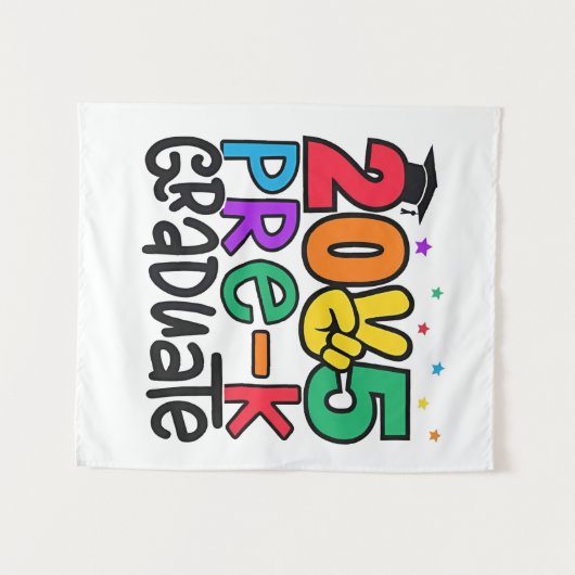 2025年度 プレキンダーガーデン 卒園おめでとう! タペストリー (正面(横))