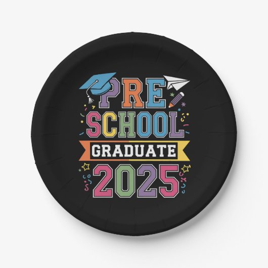 2025年度 プレスクール卒園式 幼稚園 ペーパープレート (正面)