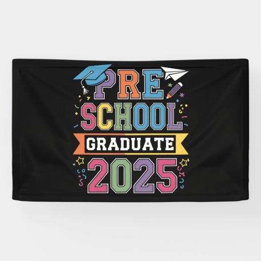 2025年度 プレスクール卒園 幼稚園卒園 横断幕 (横)