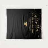 2025年度 卒業写真撮影用 ブラック 背景シート タペストリー (正面(横))