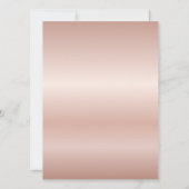 2025年度 卒業 ローズゴールド グリッター ドリップ 卒業パーティー 招待状 (裏面)