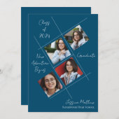 2025年度 多枚写真 卒業おめでとうございます 招待状 (正面/裏面)