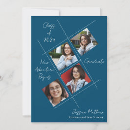 2025年度 多枚写真 卒業おめでとうございます 招待状