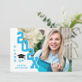 2025年度 現代の卒業生 写真 卒業パーティー 招待状 (スタンド正面)