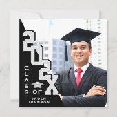 2025年度 現代の卒業生 写真 卒業パーティー 招待状 (正面)