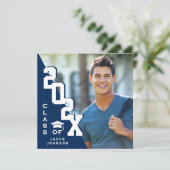 2025年度 現代の卒業生 写真 卒業パーティー 招待状 (スタンド正面)