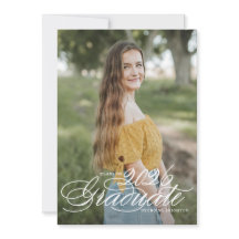 2025年度 白エレガント スクリプト クラス 卒業式