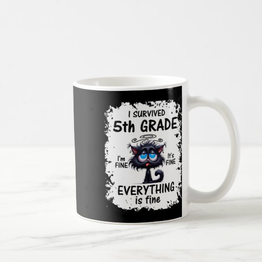 2025年度 第5学年 卒業おめでとう! 5年生を生き抜いた! コーヒーマグカップ (右)