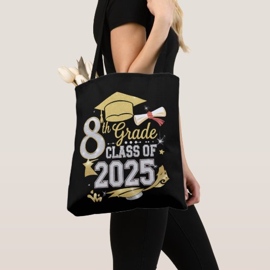 2025年度 第8学年卒業生 卒業 トートバッグ (クローズアップ)