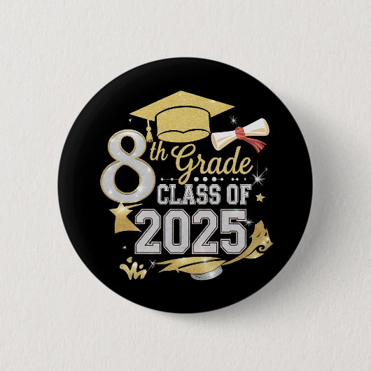2025年度 第8学年卒業生 卒業 缶バッジ (正面)