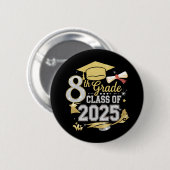 2025年度 第8学年卒業生 卒業 缶バッジ (正面&裏面)