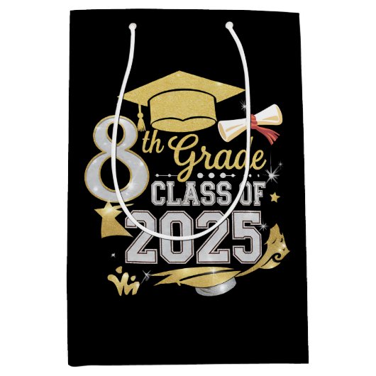 2025年度 第8学年 卒業生 卒業 ミディアムペーパーバッグ (正面)