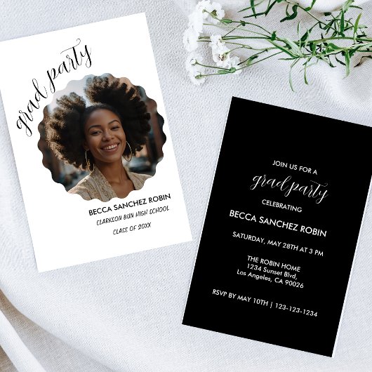 2025年度 黒と白の卒業生 黒の招待状 招待状