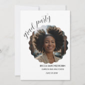 2025年度 黒の卒業パーティー 黒の招待状 招待状 (正面)